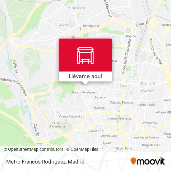 Mapa Metro Francos Rodríguez