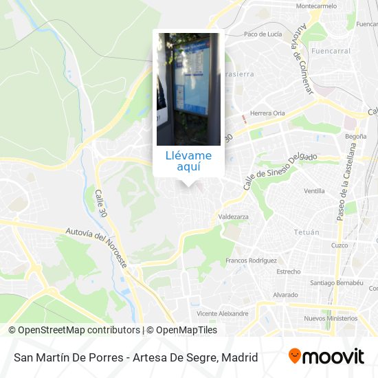 Mapa San Martín De Porres - Artesa De Segre