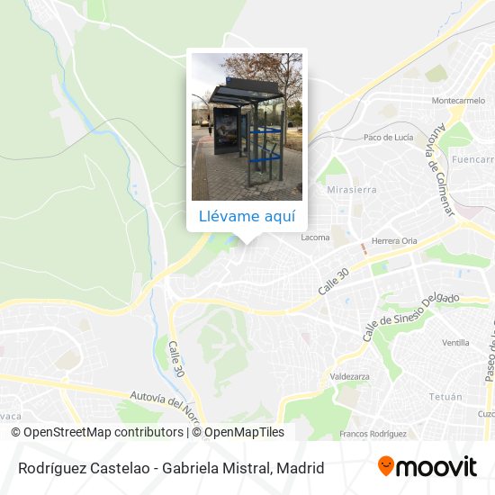 Mapa Rodríguez Castelao - Gabriela Mistral