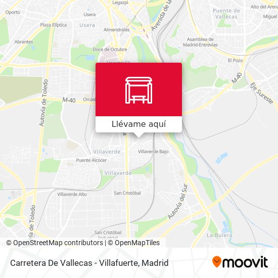 Mapa Carretera De Vallecas - Villafuerte