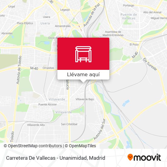 Mapa Carretera De Vallecas - Unanimidad