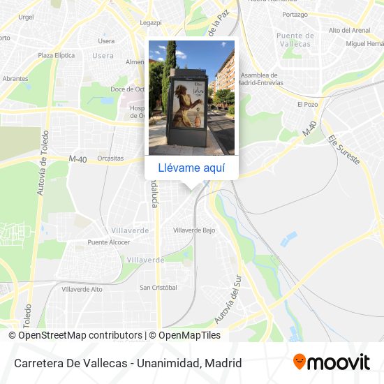 Mapa Carretera De Vallecas - Unanimidad