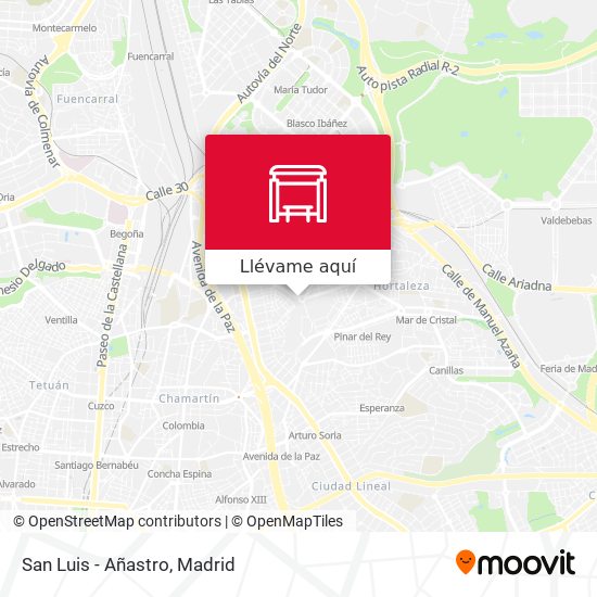 Mapa San Luis - Añastro