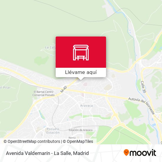 Mapa Avenida Valdemarín - La Salle