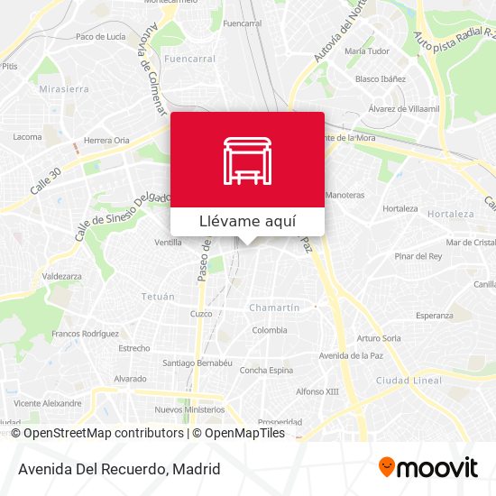 Mapa Avenida Del Recuerdo