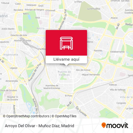 Mapa Arroyo Del Olivar - Muñoz Díaz