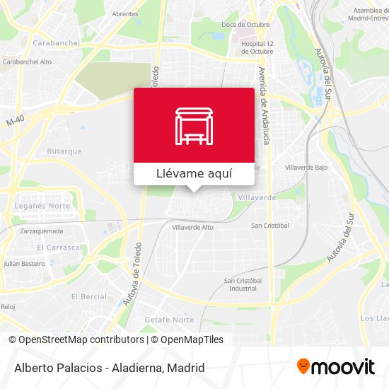 Mapa Alberto Palacios - Aladierna