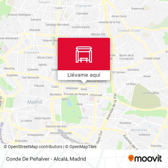 Mapa Conde De Peñalver - Alcalá