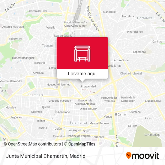 Mapa Junta Municipal Chamartín