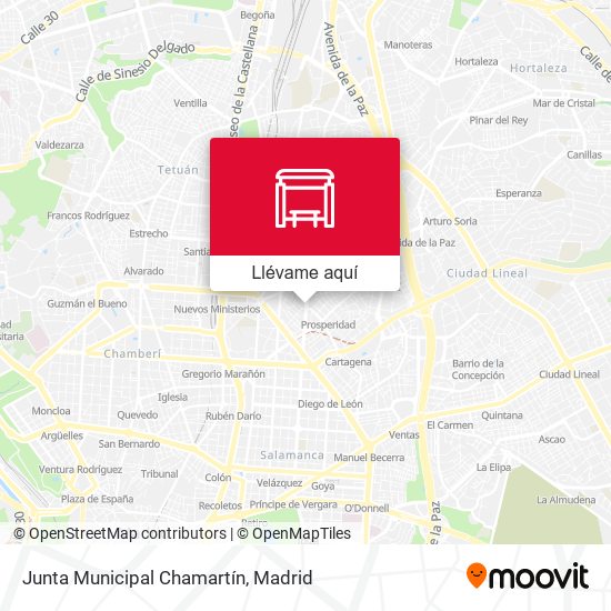 Mapa Junta Municipal Chamartín