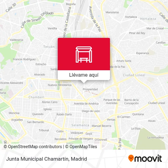 Mapa Junta Municipal Chamartín