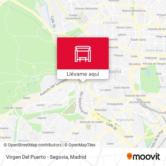 Mapa Virgen Del Puerto - Segovia