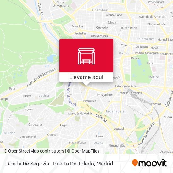Mapa Ronda De Segovia - Puerta De Toledo