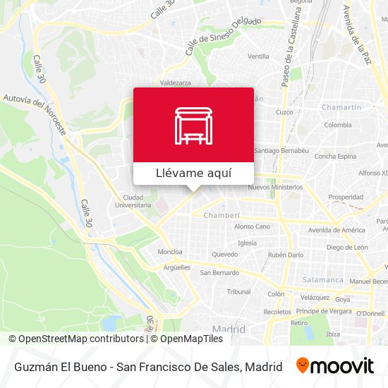 Mapa Guzmán El Bueno - San Francisco De Sales