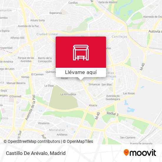 Mapa Castillo De Arévalo