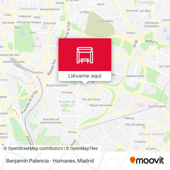 Mapa Benjamín Palencia - Humanes