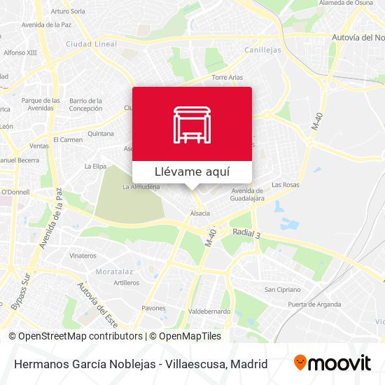 Mapa Hermanos García Noblejas - Villaescusa
