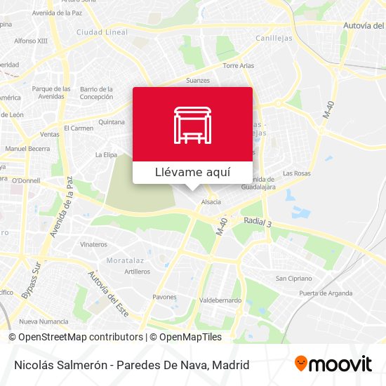 Mapa Nicolás Salmerón - Paredes De Nava
