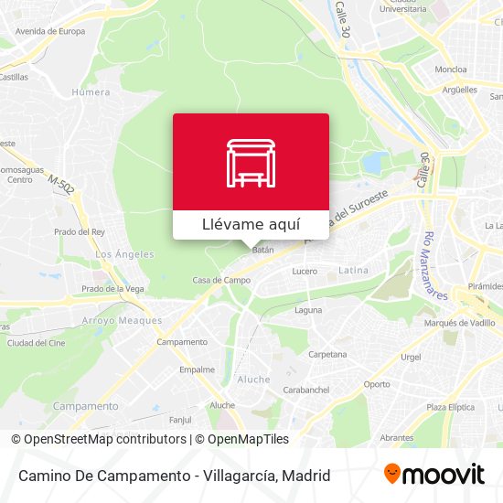 Mapa Camino De Campamento - Villagarcía
