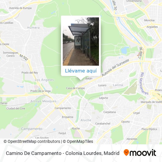 Mapa Camino De Campamento - Colonia Lourdes