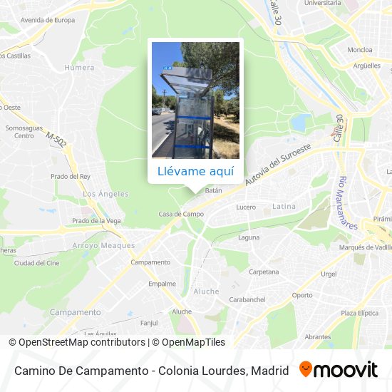 Mapa Camino De Campamento - Colonia Lourdes