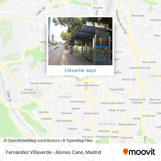 Mapa Fernández Villaverde - Alonso Cano