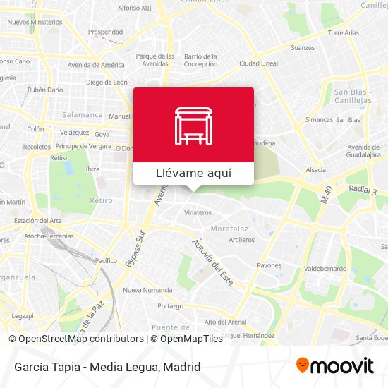 Mapa García Tapia - Media Legua