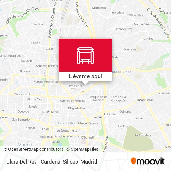 Mapa Clara Del Rey - Cardenal Silíceo