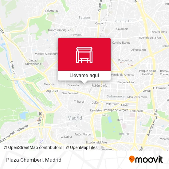 Mapa Plaza Chamberí