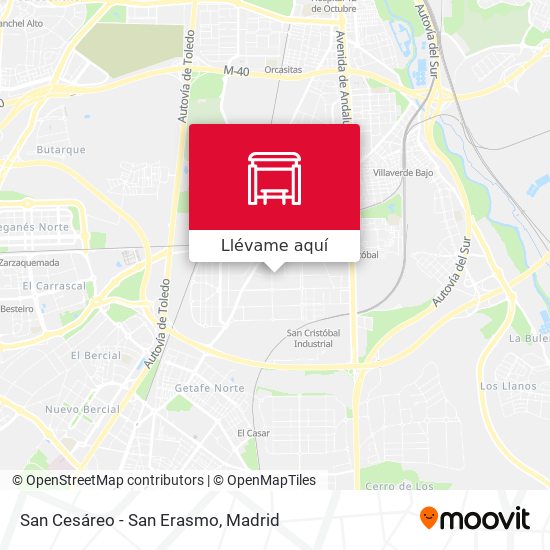 Mapa San Cesáreo - San Erasmo