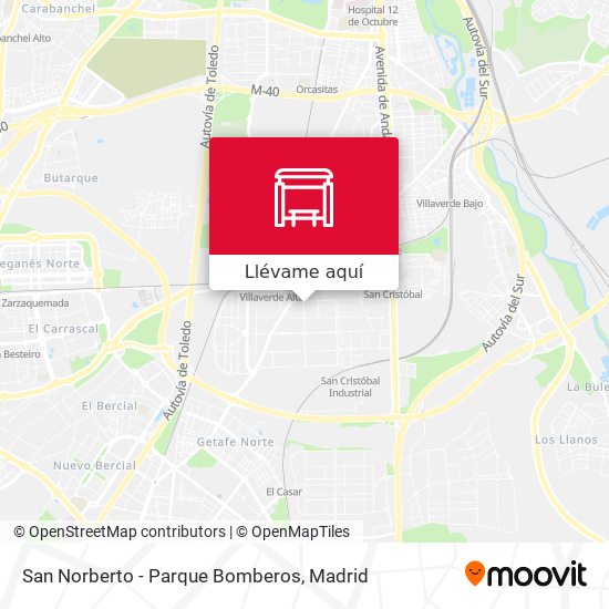 Mapa San Norberto - Parque Bomberos