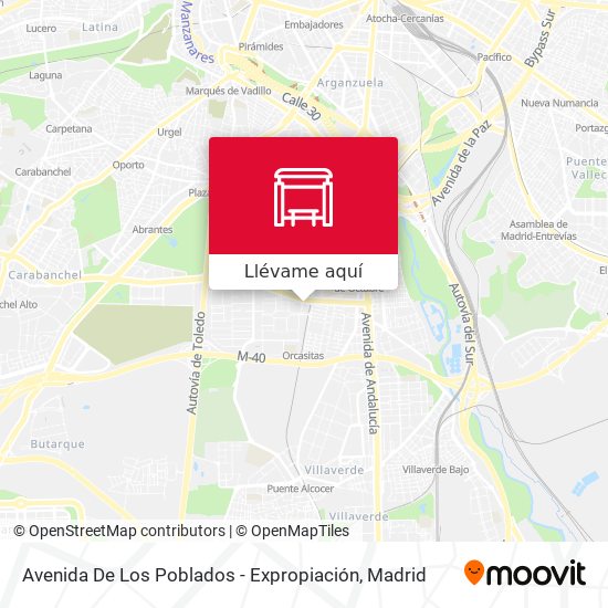 Mapa Avenida De Los Poblados - Expropiación