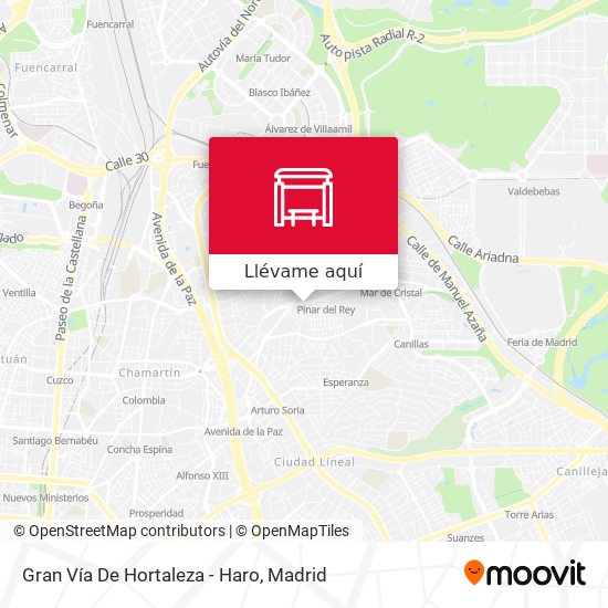 Mapa Gran Vía De Hortaleza - Haro