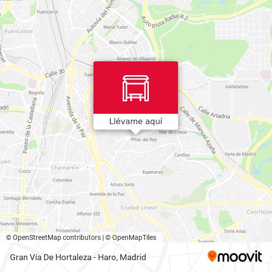 Mapa Gran Vía De Hortaleza - Haro