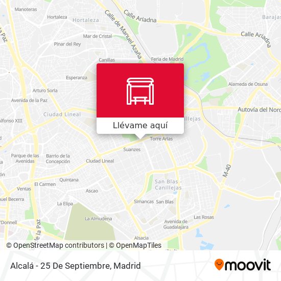 Mapa Alcalá - 25 De Septiembre