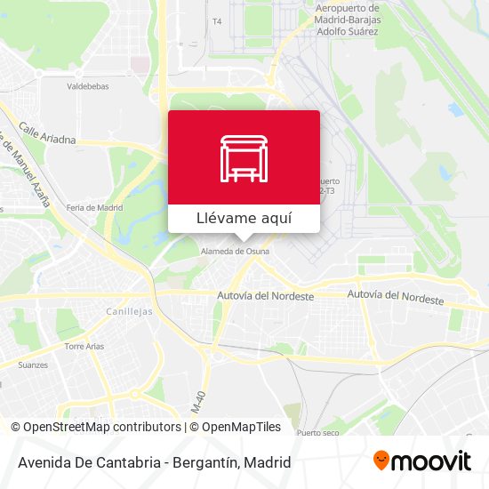 Mapa Avenida De Cantabria - Bergantín