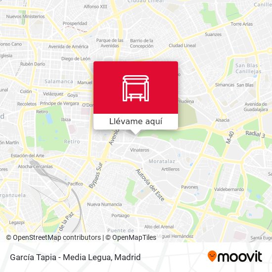 Mapa García Tapia - Media Legua