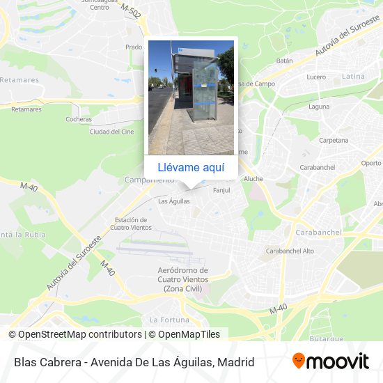 Mapa Blas Cabrera - Avenida De Las Águilas