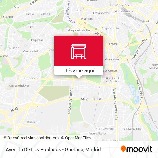 Mapa Avenida De Los Poblados - Guetaria