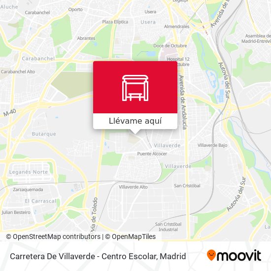 Mapa Carretera De Villaverde - Centro Escolar