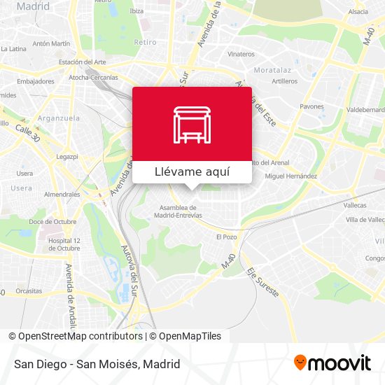 Mapa San Diego - San Moisés