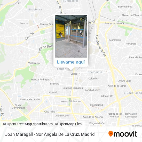 Mapa Joan Maragall - Sor Ángela De La Cruz