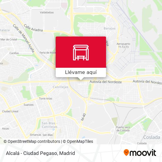 Mapa Alcalá - Ciudad Pegaso