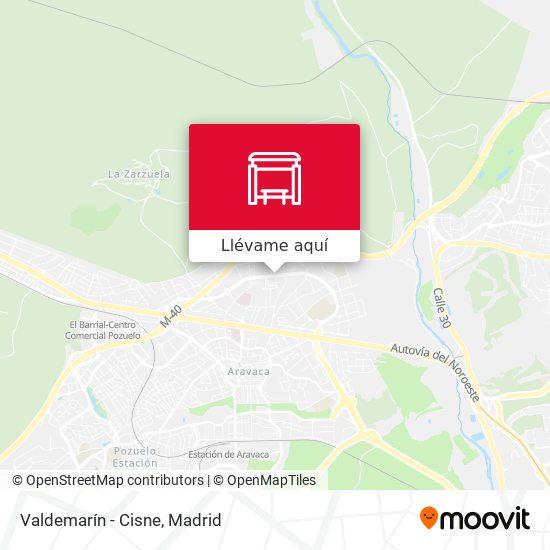 Mapa Valdemarín - Cisne