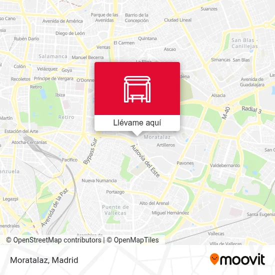 Mapa Moratalaz