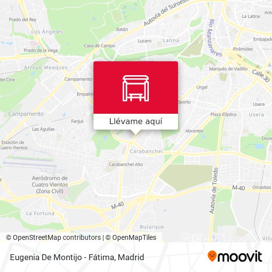 Mapa Eugenia De Montijo - Fátima