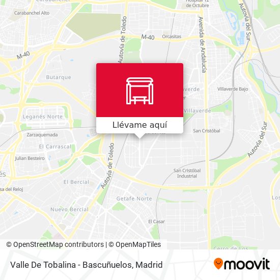 Mapa Valle De Tobalina - Bascuñuelos