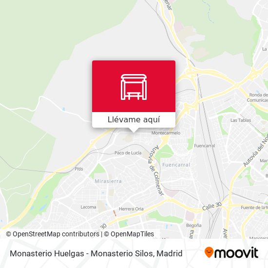 Mapa Monasterio Huelgas - Monasterio Silos