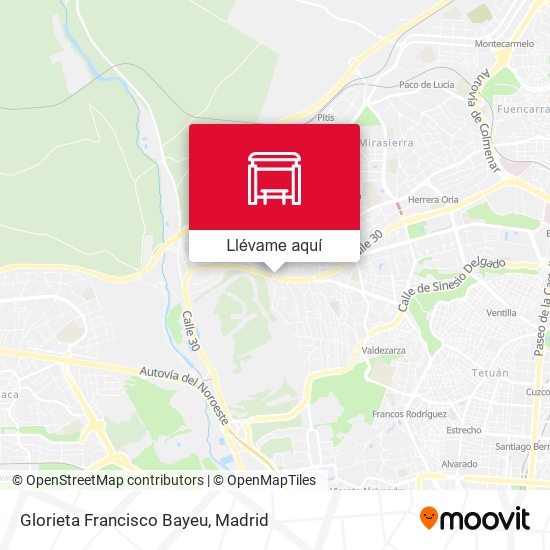 Mapa Glorieta Francisco Bayeu