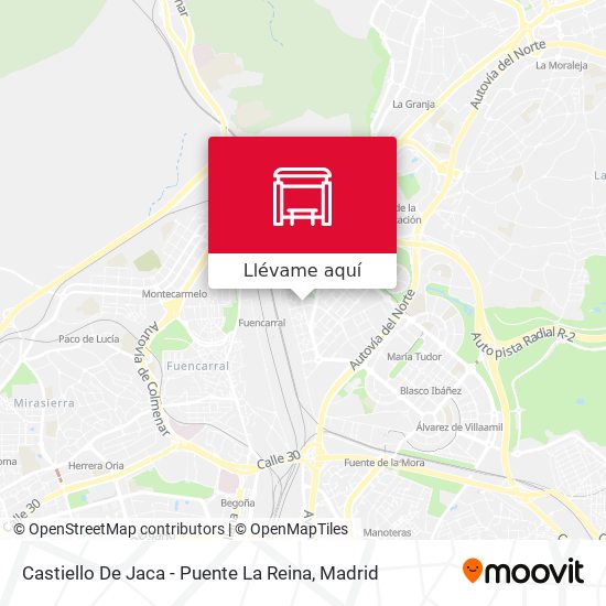 Mapa Castiello De Jaca - Puente La Reina